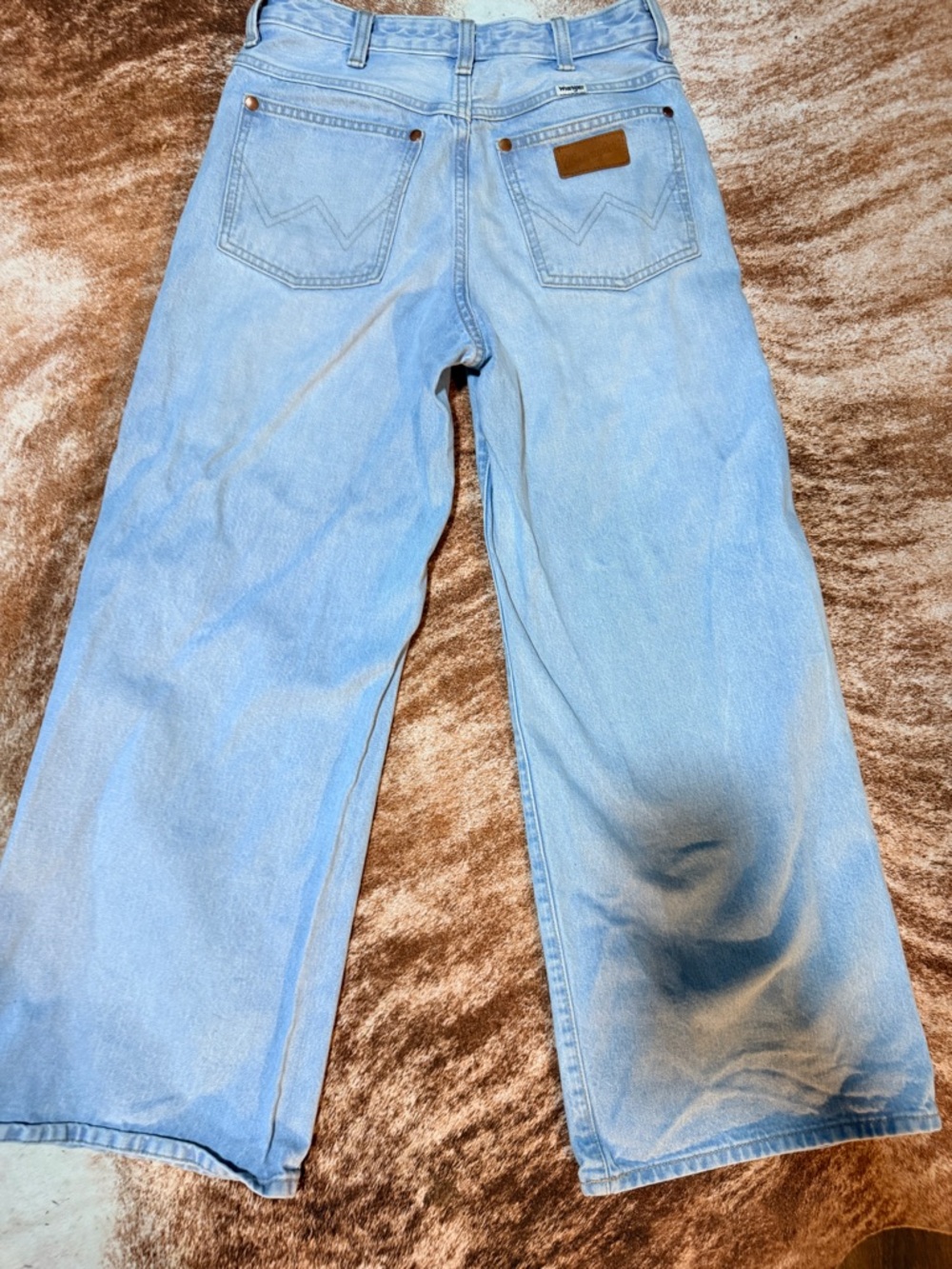 Wrangler Light Blue Wide Leg Jeans